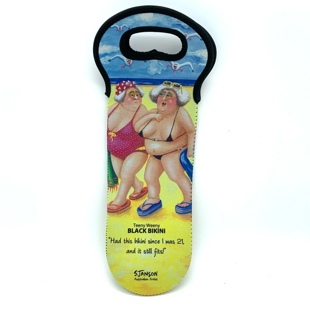 Artisan Teeny Bikini Neoprene Wine Bag Carrier